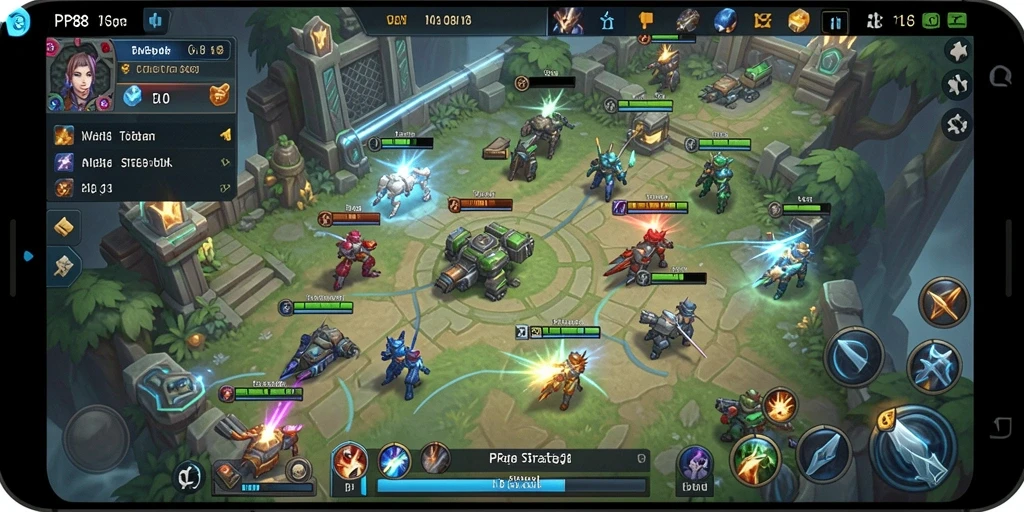 Tangkapan layar gameplay PP88 menampilkan pertempuran strategis yang mendebarkan.