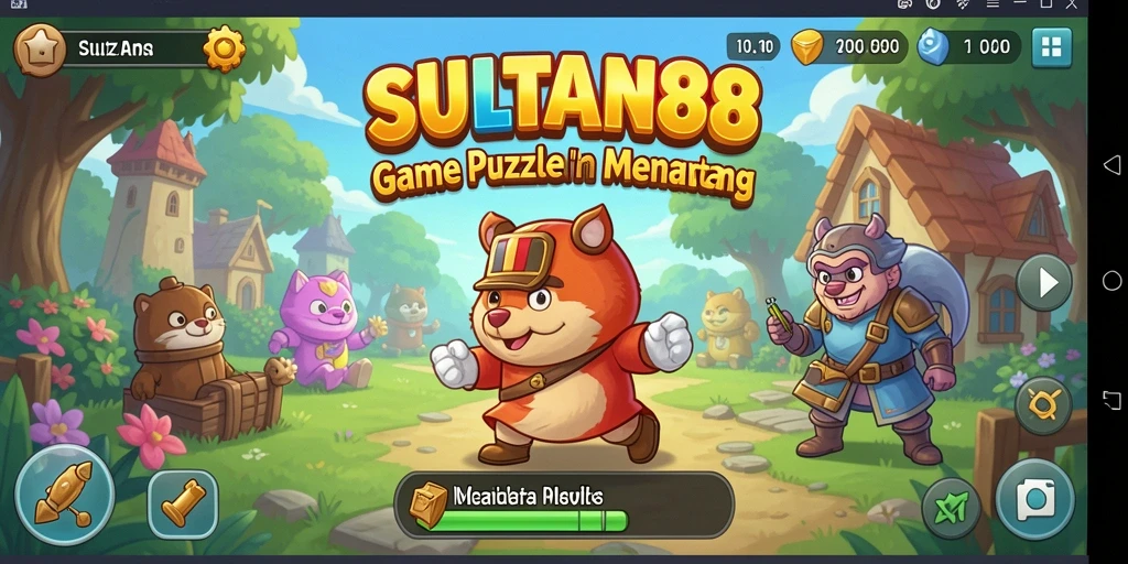 Screenshot gameplay SULTAN88 menunjukkan tantangan menarik di level Puzzle.