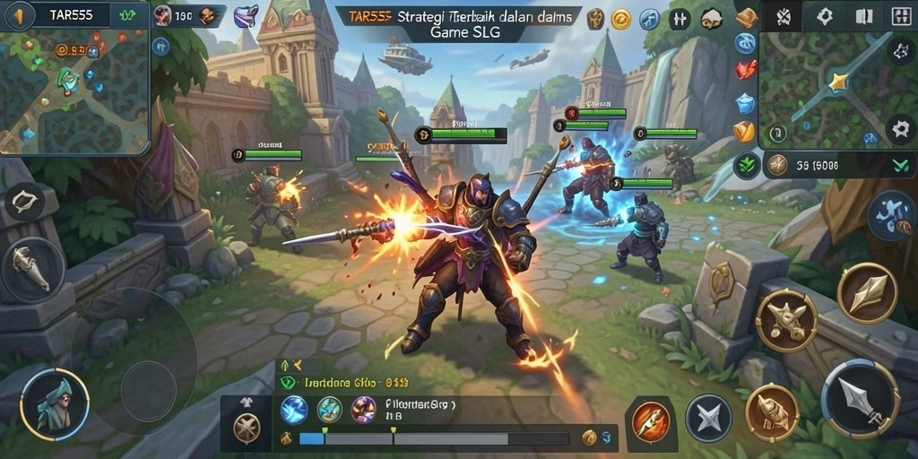 Tampilan utama gameplay TAR555 dengan strategi menakjubkan.